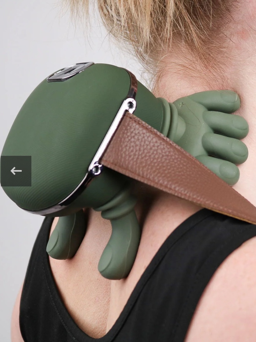 Simulated Human Hand Neck/Body Massager with Adjustable Straps